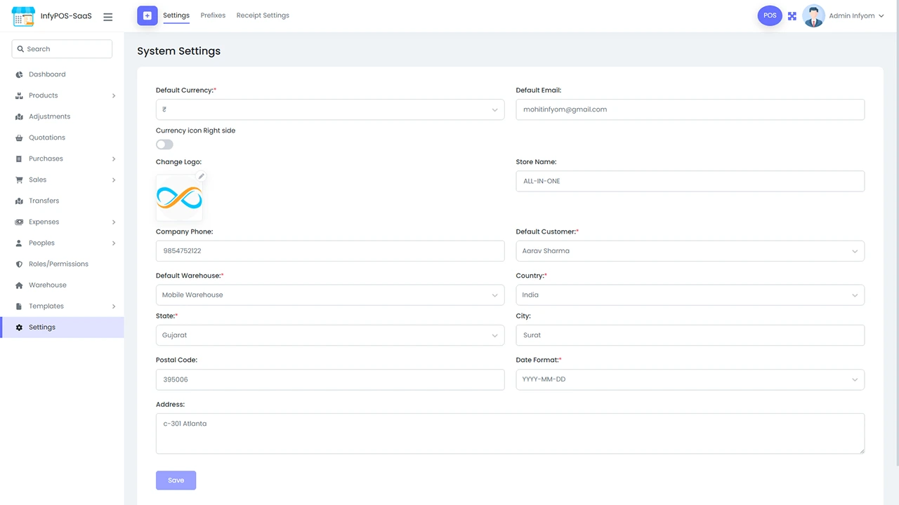 System Settings