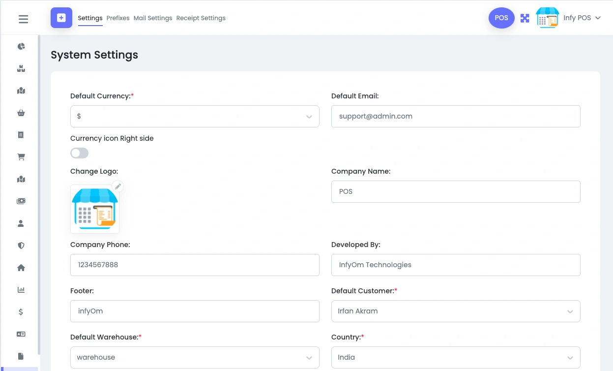 System Setting