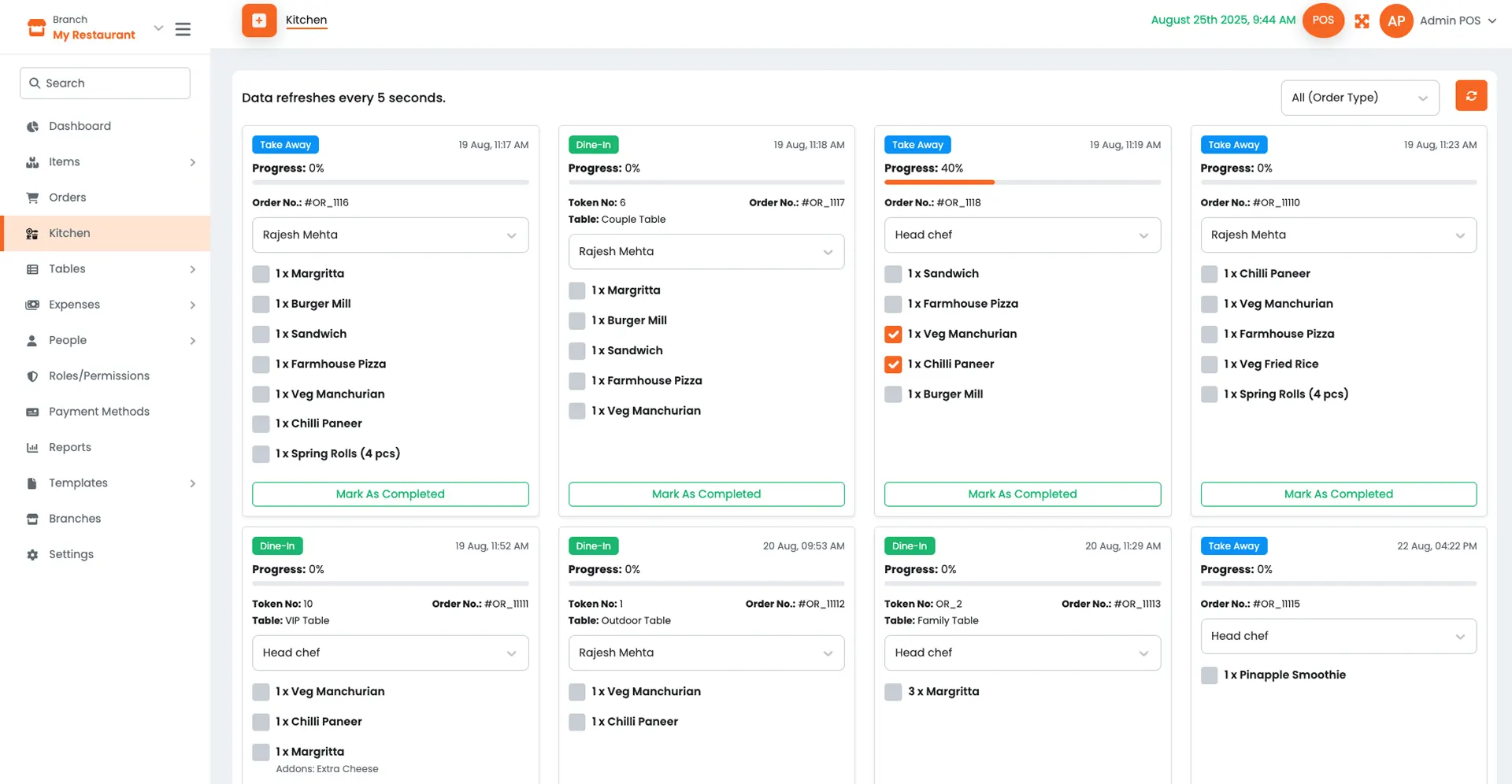 Kitchen Display System