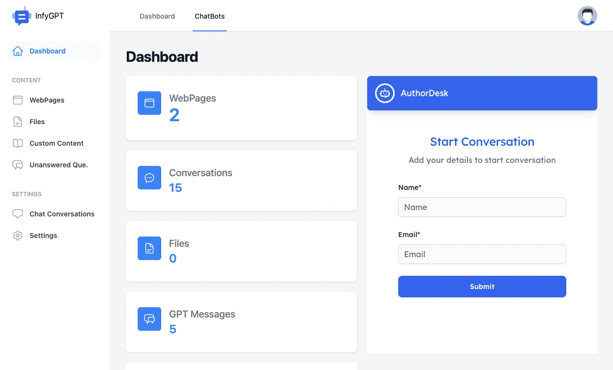 ChatBot Dashboard